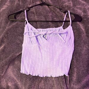 Light blue cropped tank